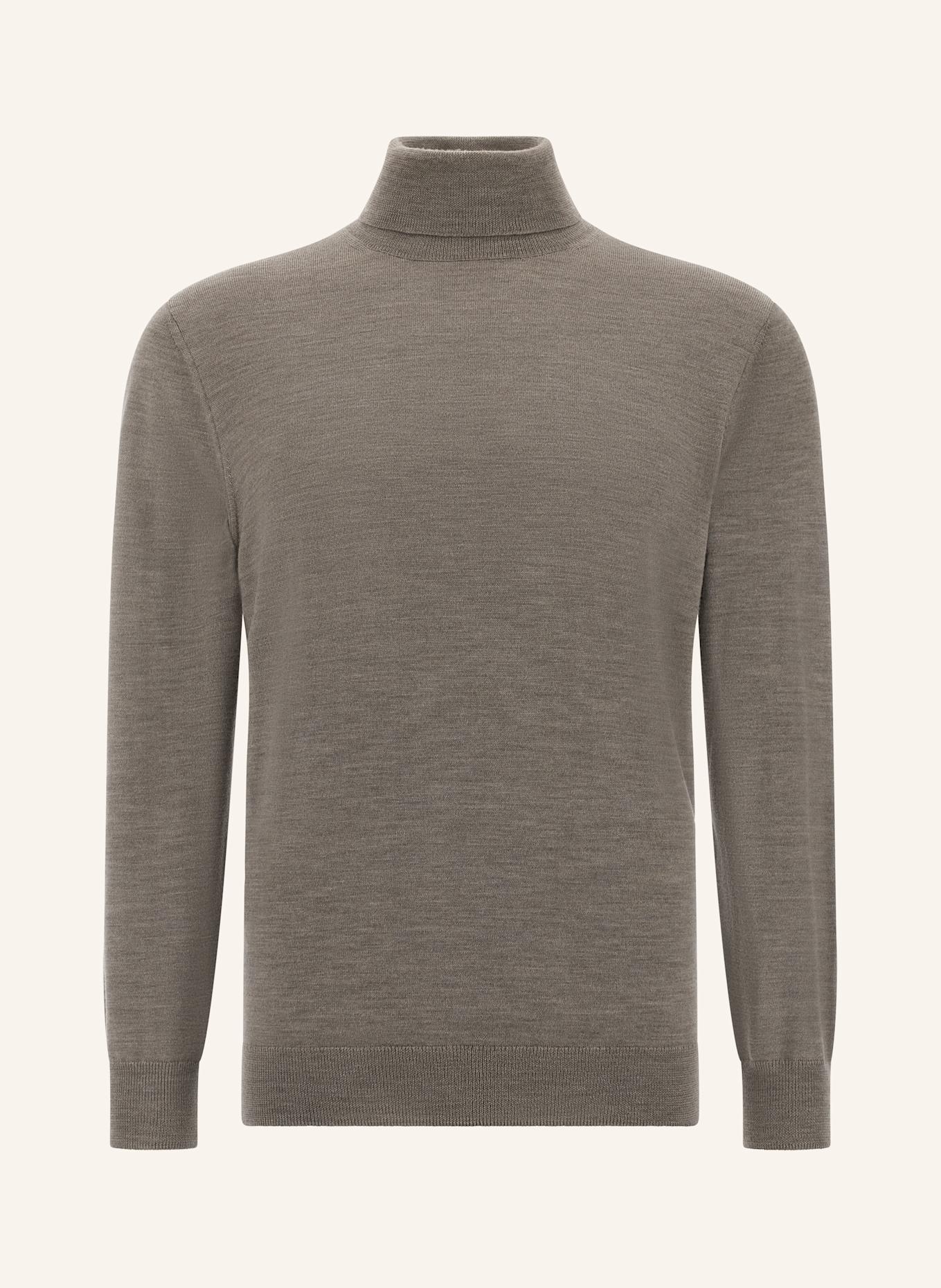 BOGGI MILANO Rollkragenpullover: BEIGE