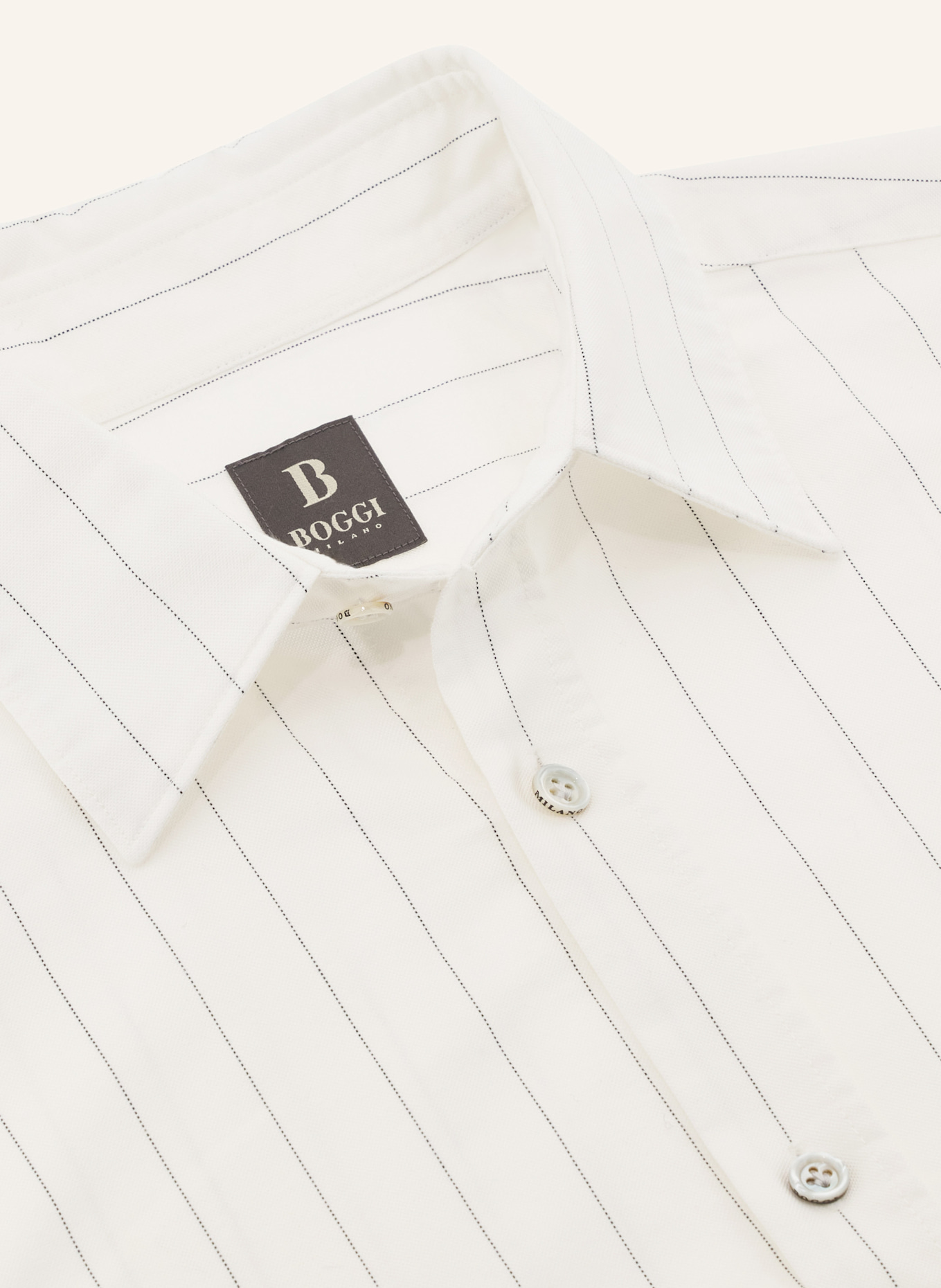 BOGGI MILANO Hemd Regular Fit: WEISS