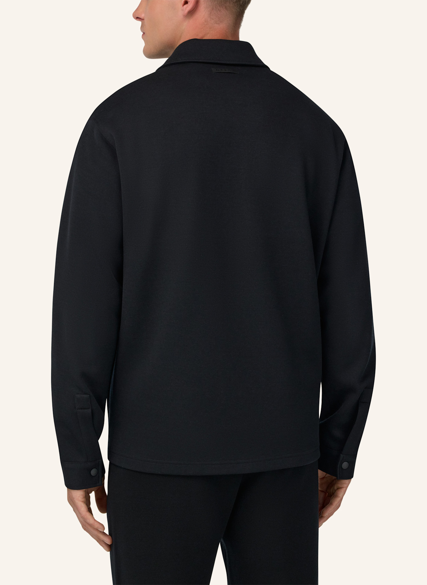 BOGGI MILANO Nexus Shirt Jacket In Technical Fabric: SCHWARZ