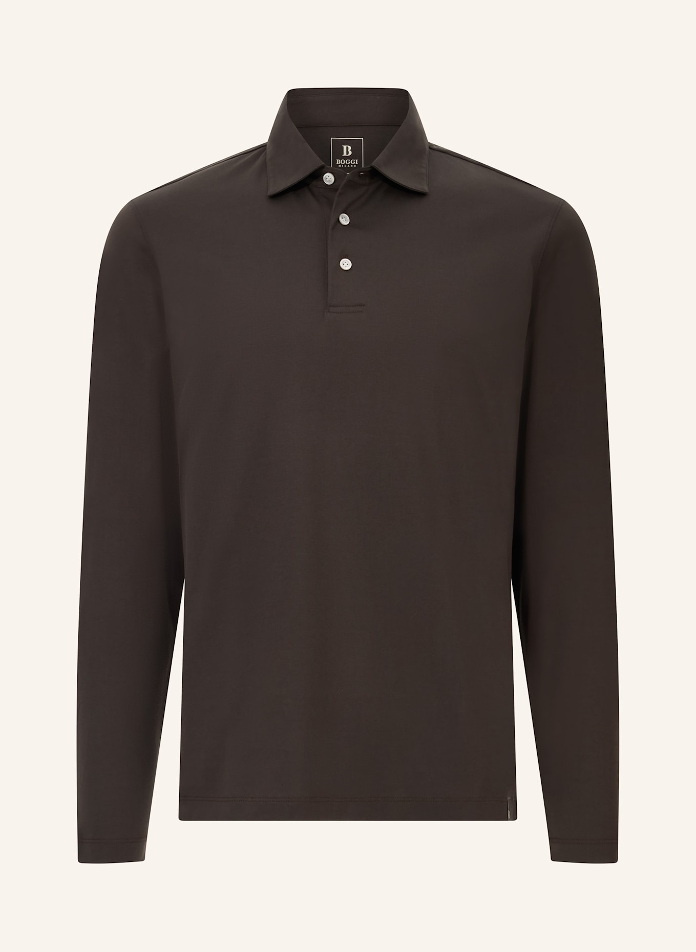BOGGI MILANO Poloshirt: BRAUN