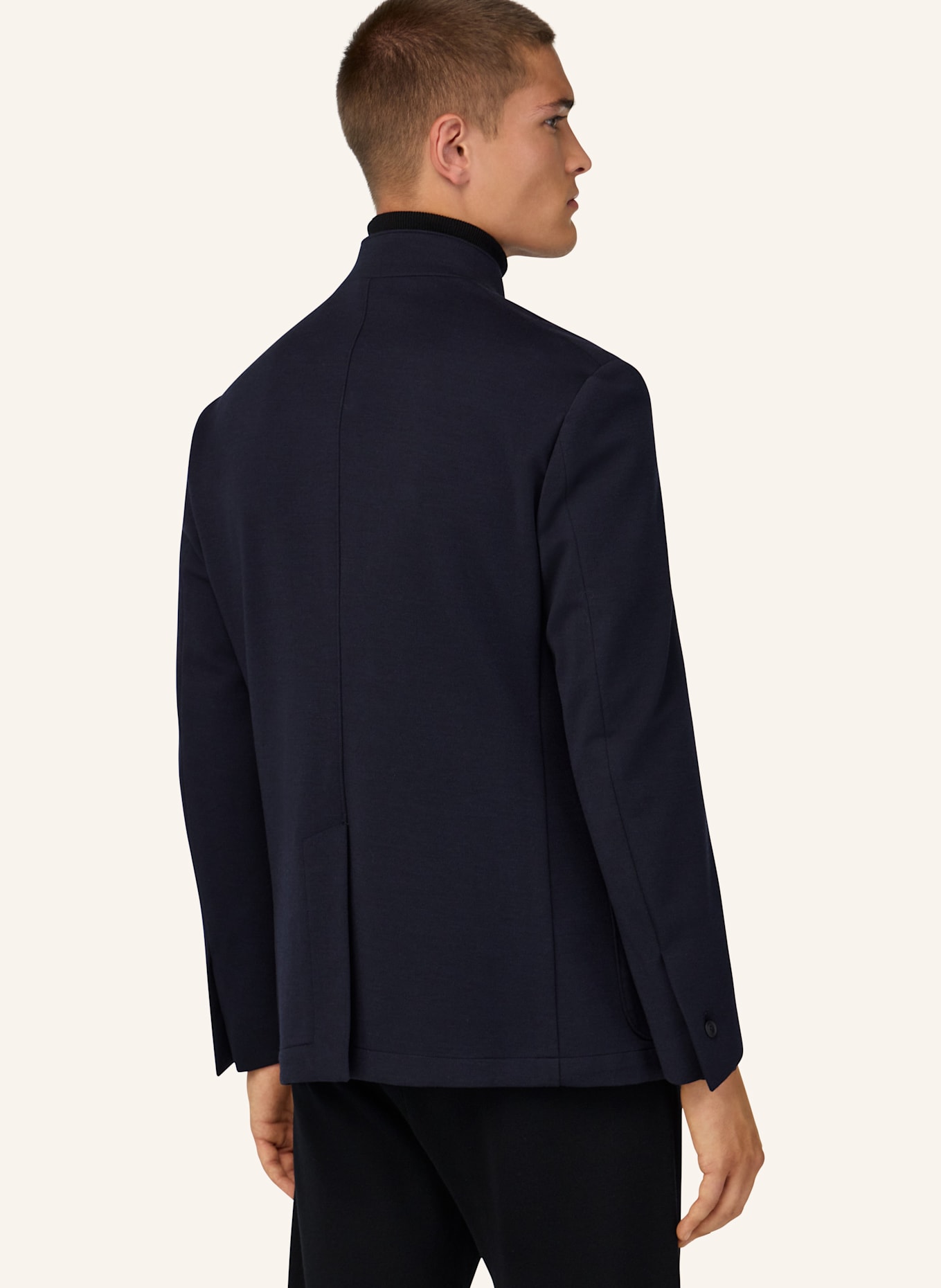 BOGGI MILANO B Tech Technical Wool Jacket: DUNKELBLAU