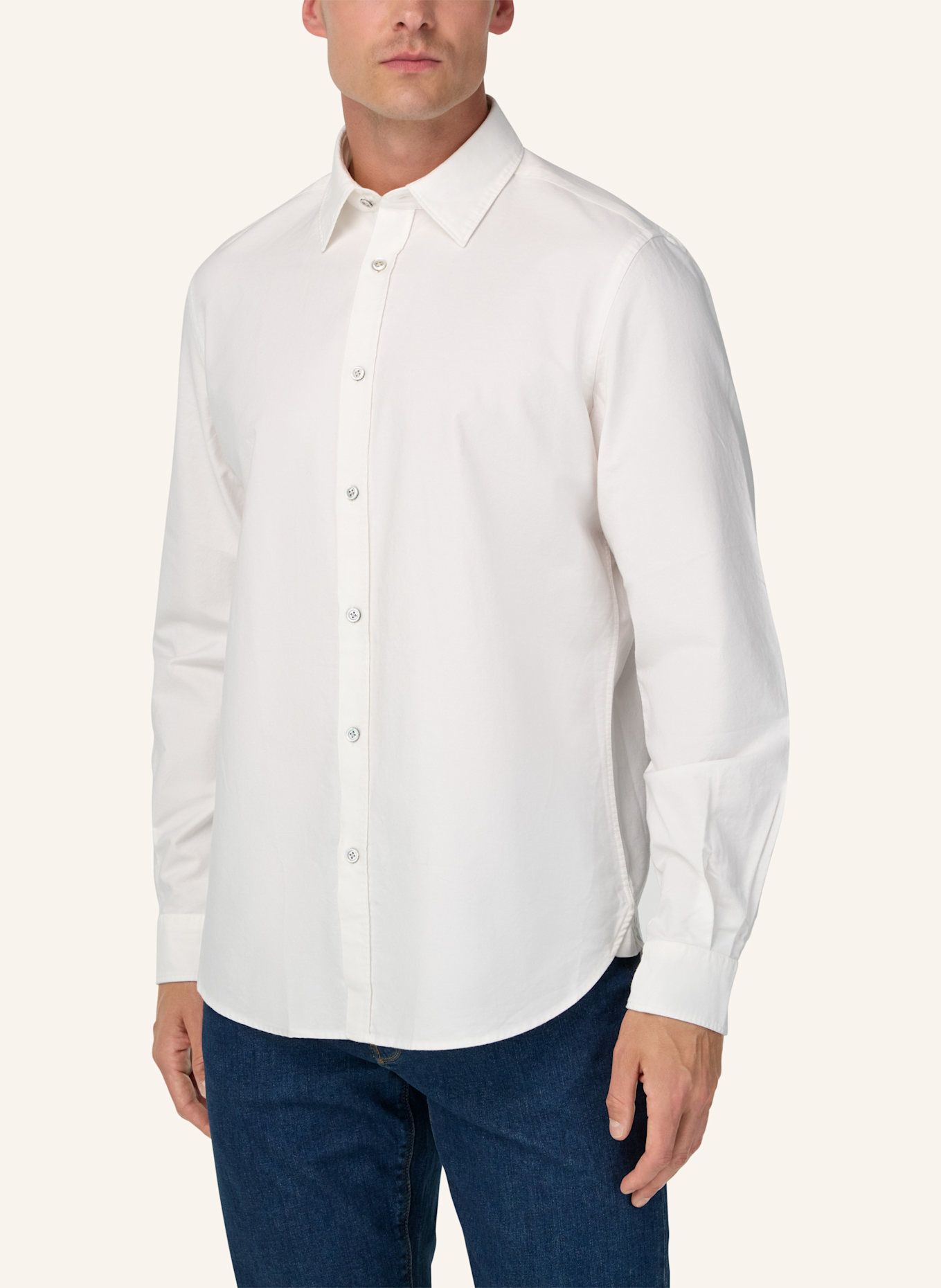 BOGGI MILANO Hemd Regular Fit: WEISS