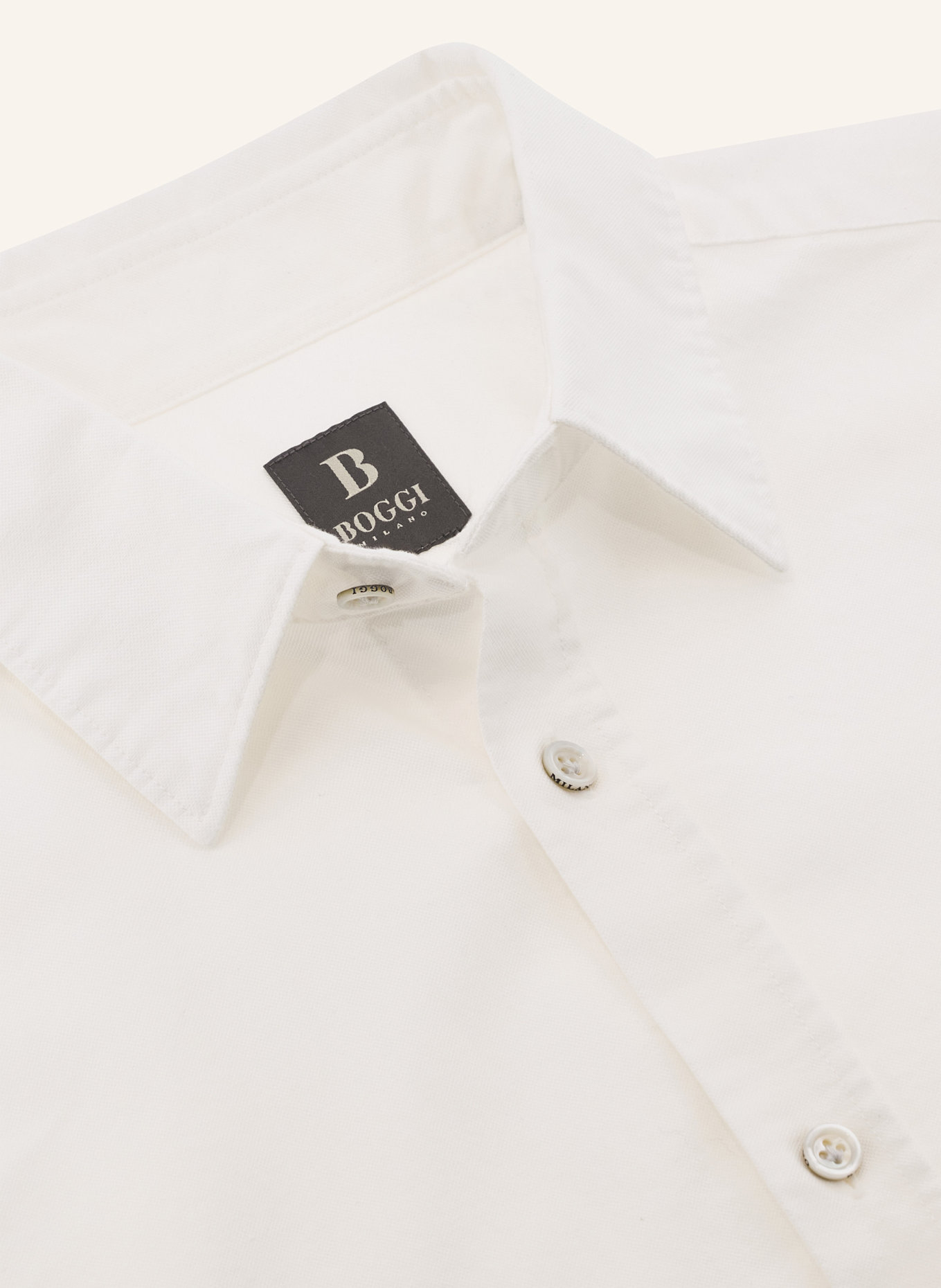 BOGGI MILANO Hemd Regular Fit: WEISS