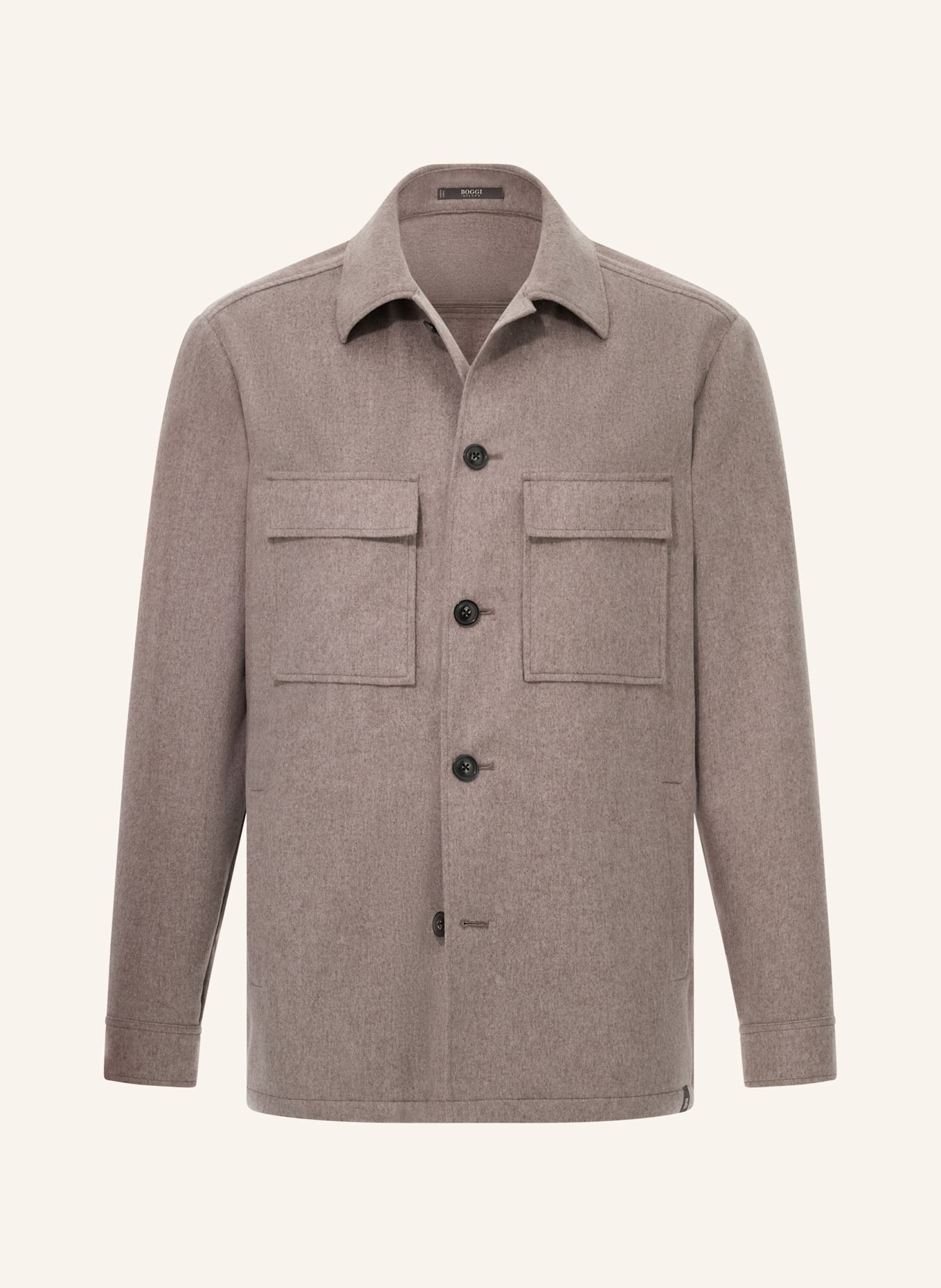 BOGGI MILANO Overjacket aus Cashmere: TAUPE
