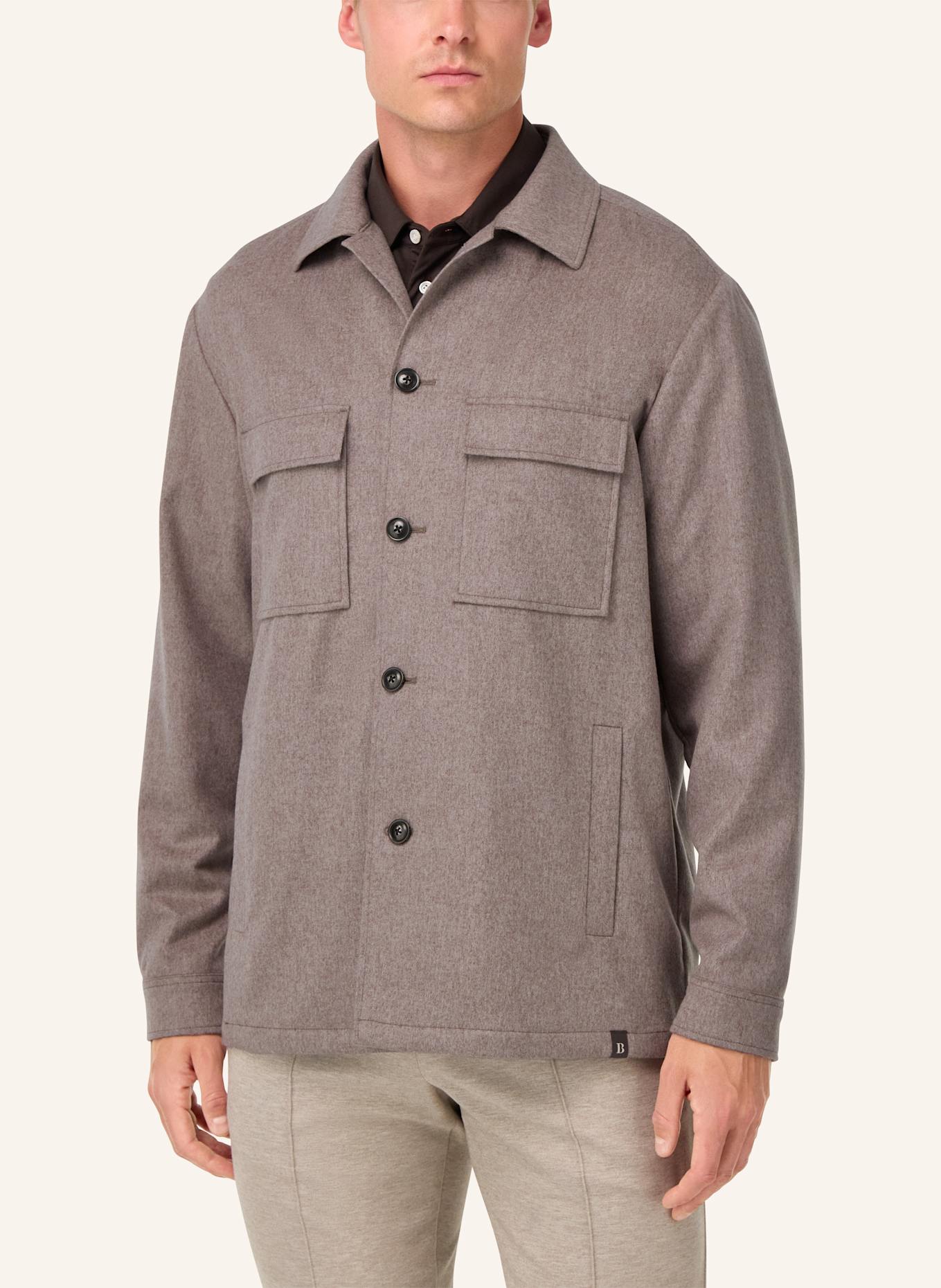 BOGGI MILANO Overjacket aus Cashmere: TAUPE