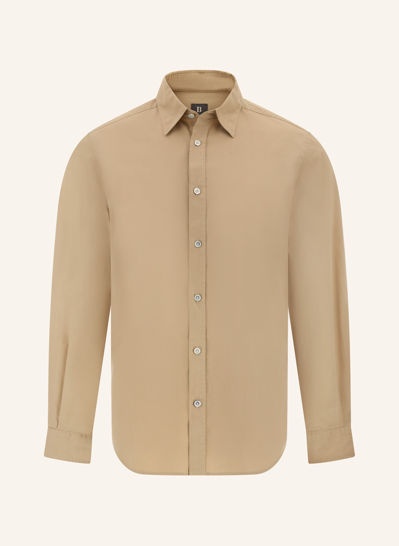 BOGGI MILANO Hemd Regular Fit: BEIGE
