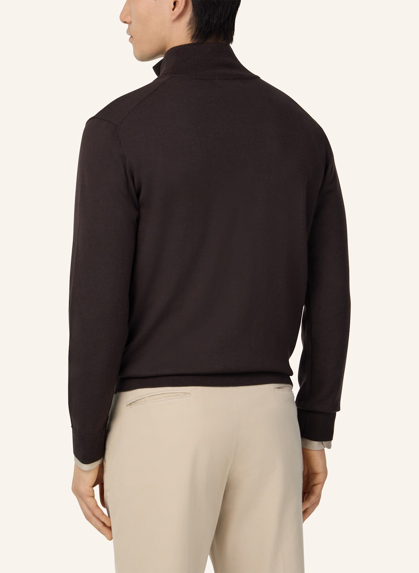 BOGGI MILANO Strickjacke: DUNKELBRAUN