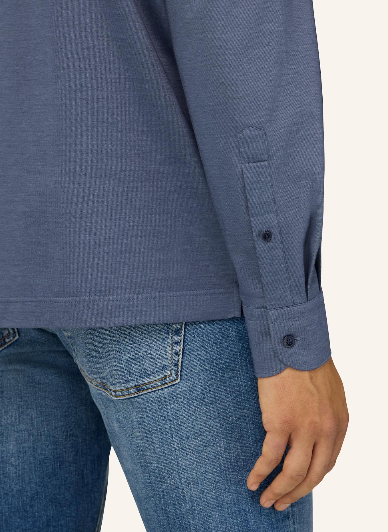 BOGGI MILANO Jersey-Poloshirt: HELLBLAU