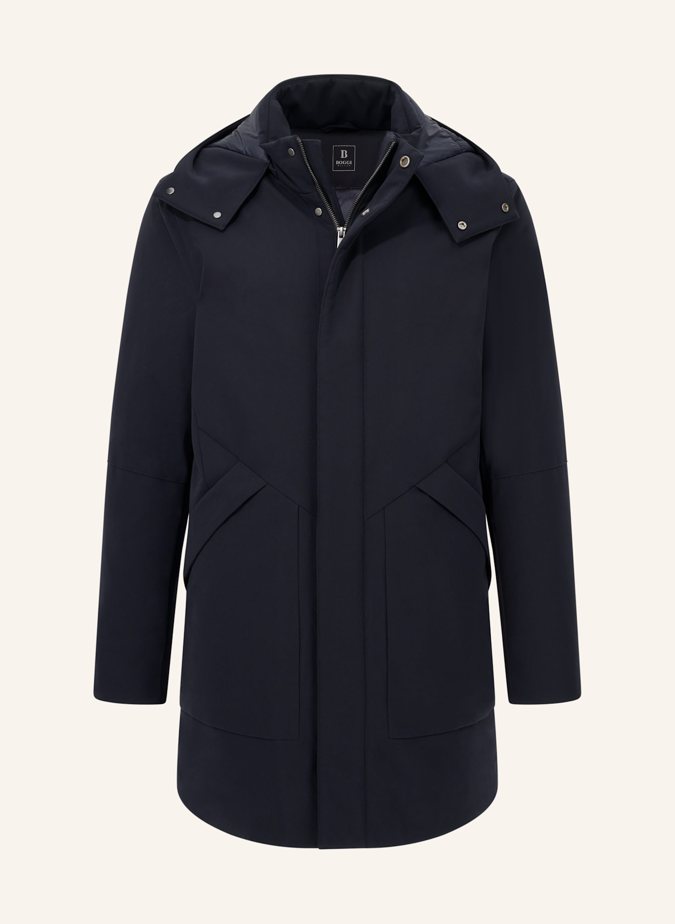 BOGGI MILANO Parka In Padded Technical Fabric: BLAU