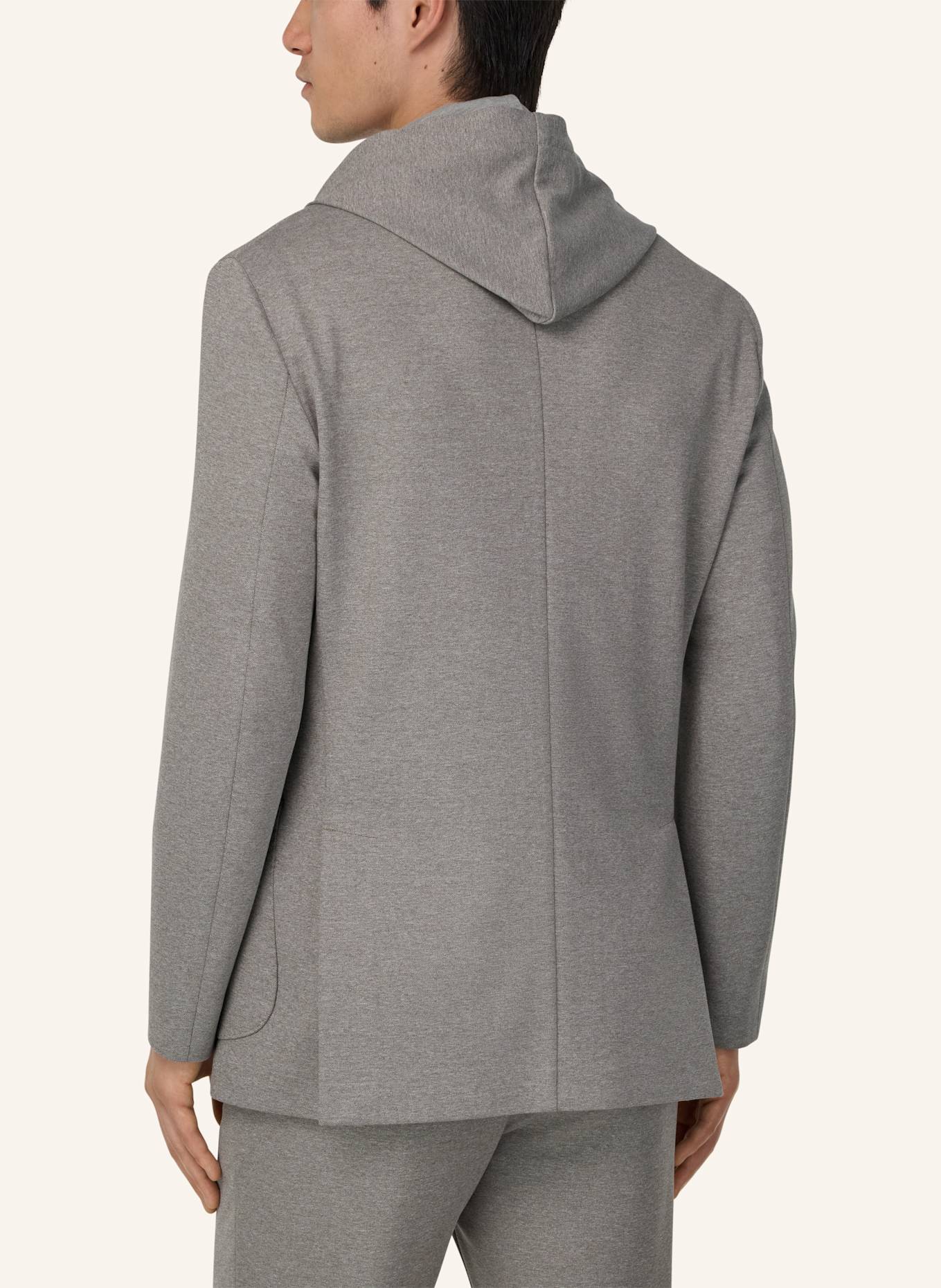 BOGGI MILANO Madison Sweatshirt Jacket in a Stretch Cotton Blend: BRAUN