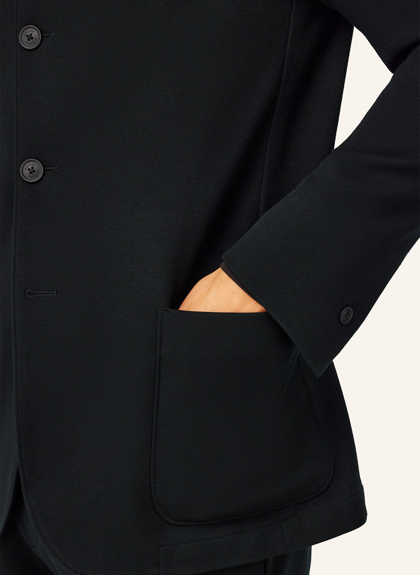 BOGGI MILANO B Tech Technical Wool Jacket: SCHWARZ