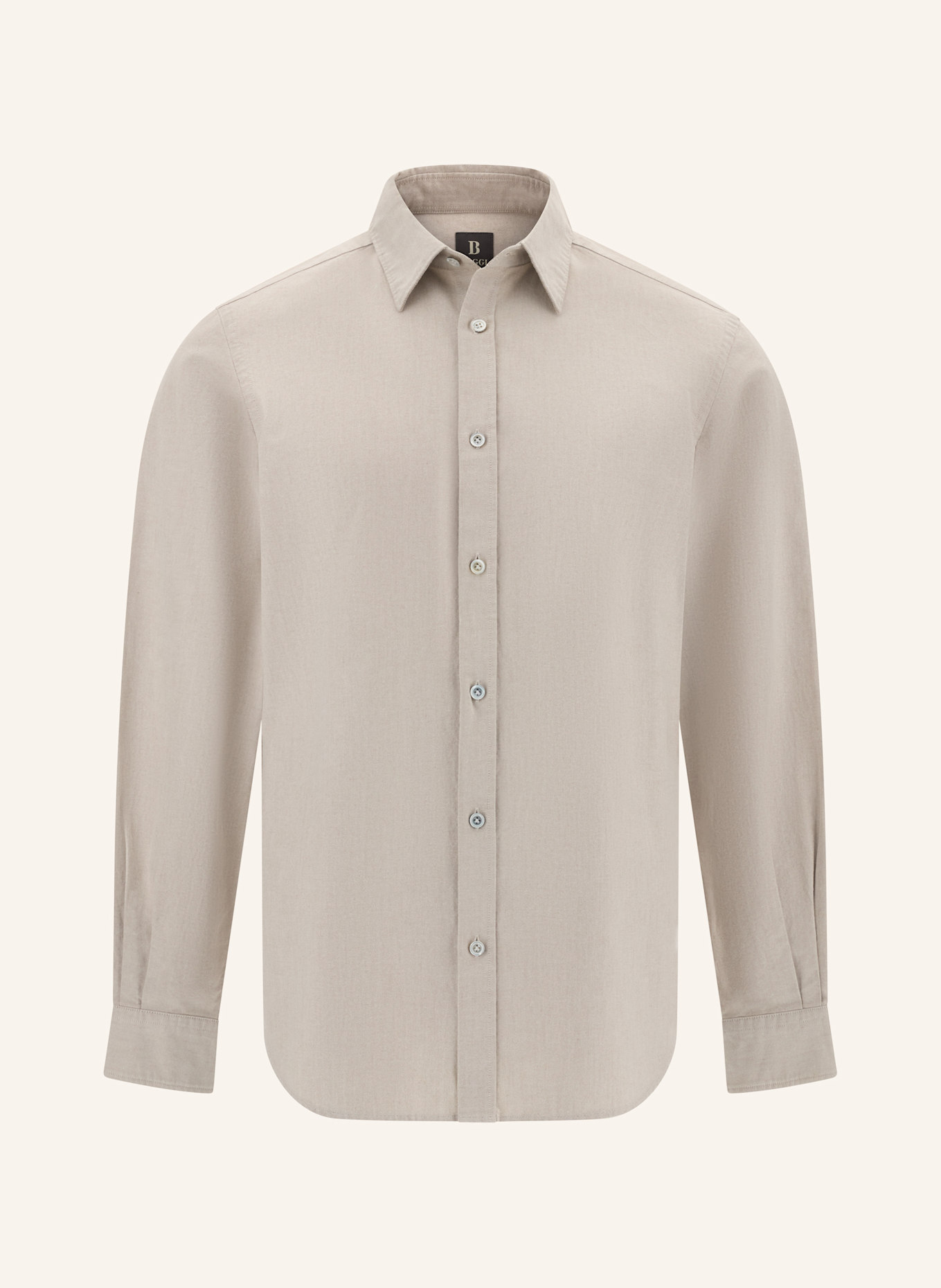 BOGGI MILANO Hemd Regular Fit: BEIGE