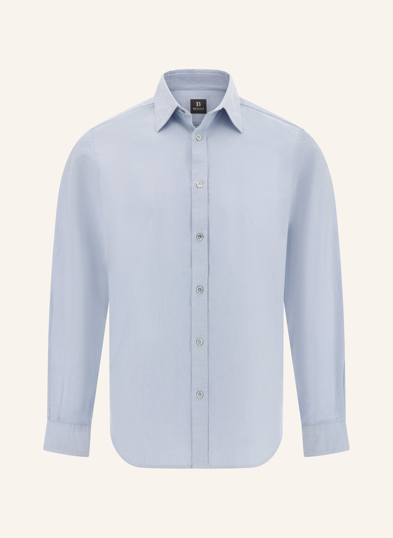 BOGGI MILANO Hemd Regular Fit: HELLBLAU