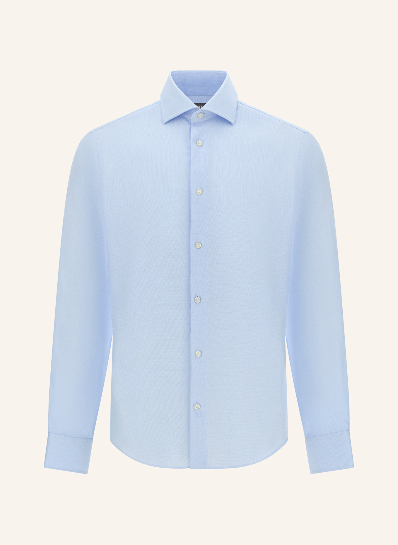 BOGGI MILANO Slim Fit Cotton Twill Shirt: HELLBLAU