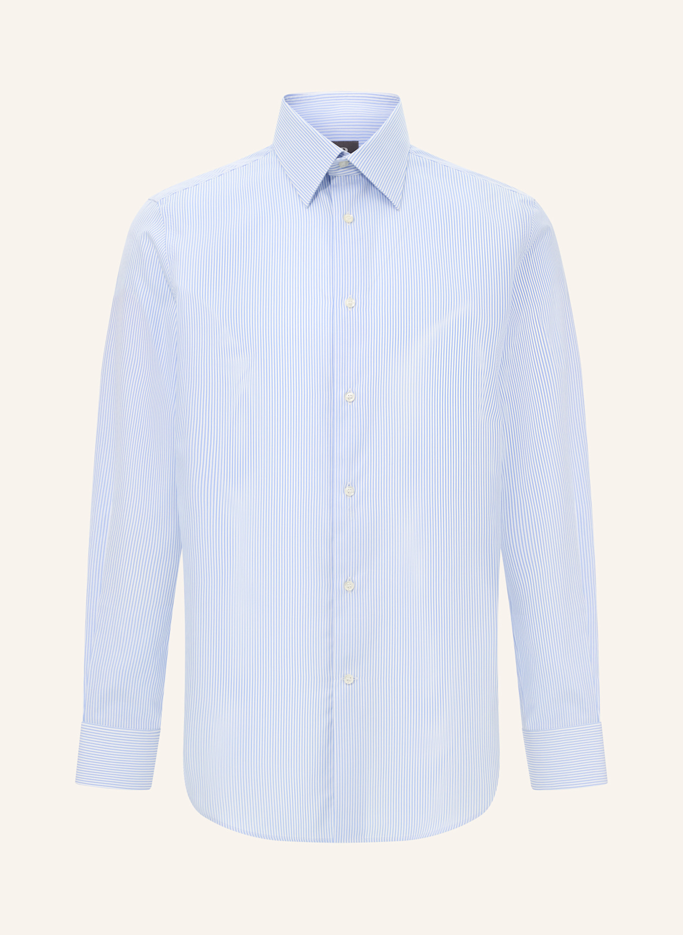 BOGGI MILANO Regular Fit Striped Cotton Shirt: HELLBLAU