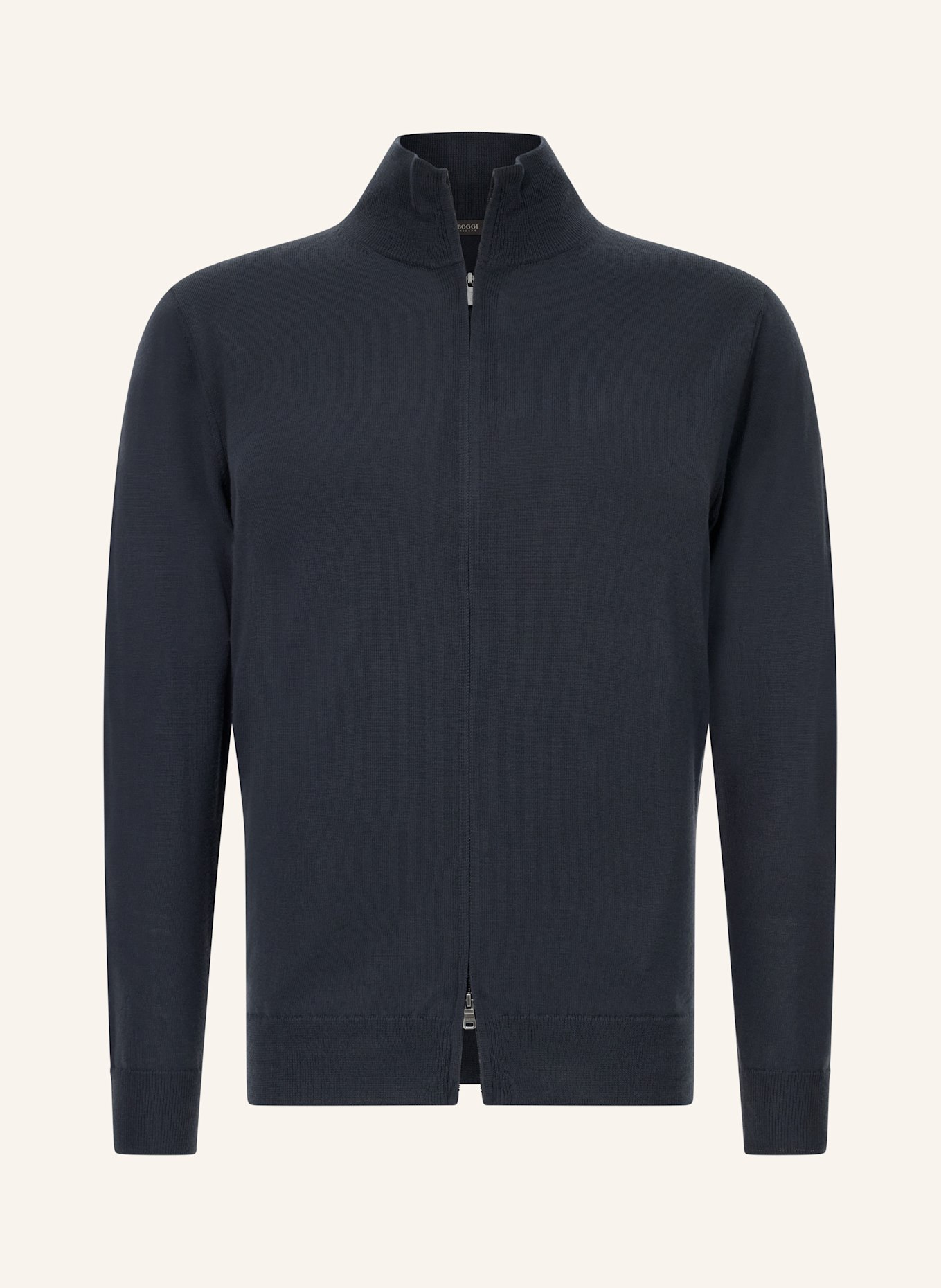 BOGGI MILANO Strickjacke: GRAU