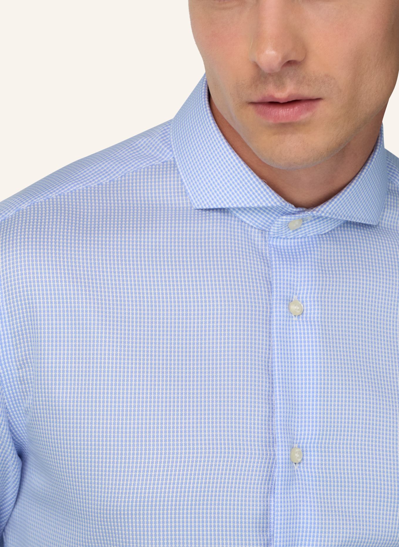 BOGGI MILANO Slim Fit Cotton Dobby Shirt: HELLBLAU