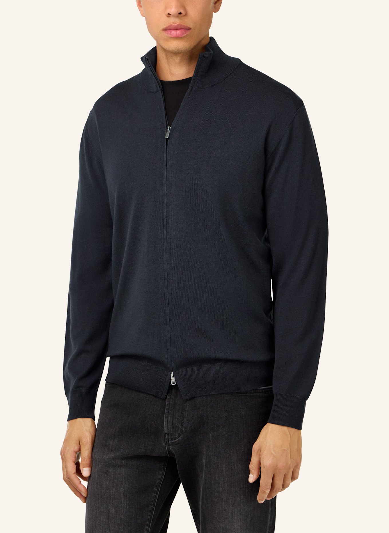 BOGGI MILANO Strickjacke: GRAU