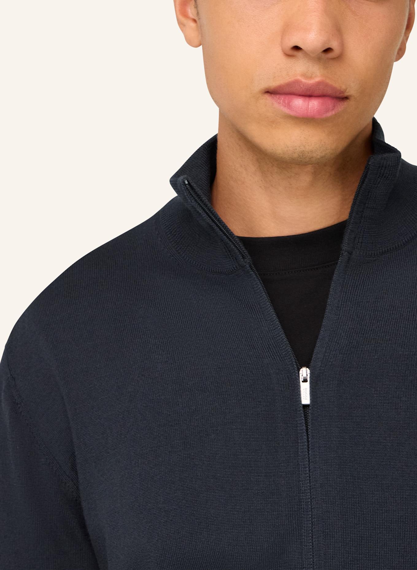 BOGGI MILANO Strickjacke: GRAU