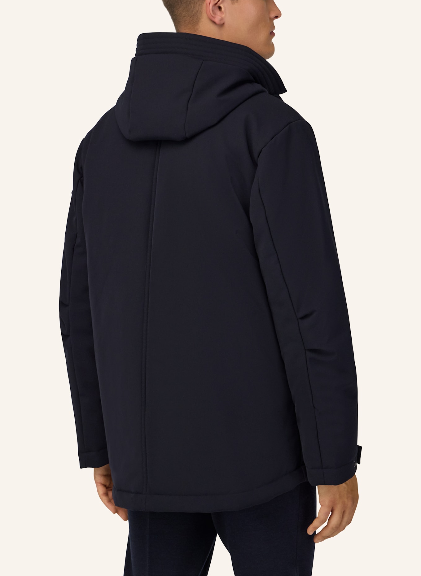 BOGGI MILANO Technical Fabric B Tech Parka: BLAU