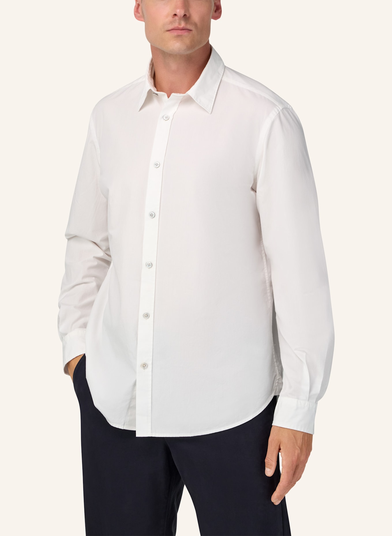 BOGGI MILANO Hemd Regular Fit: WEISS