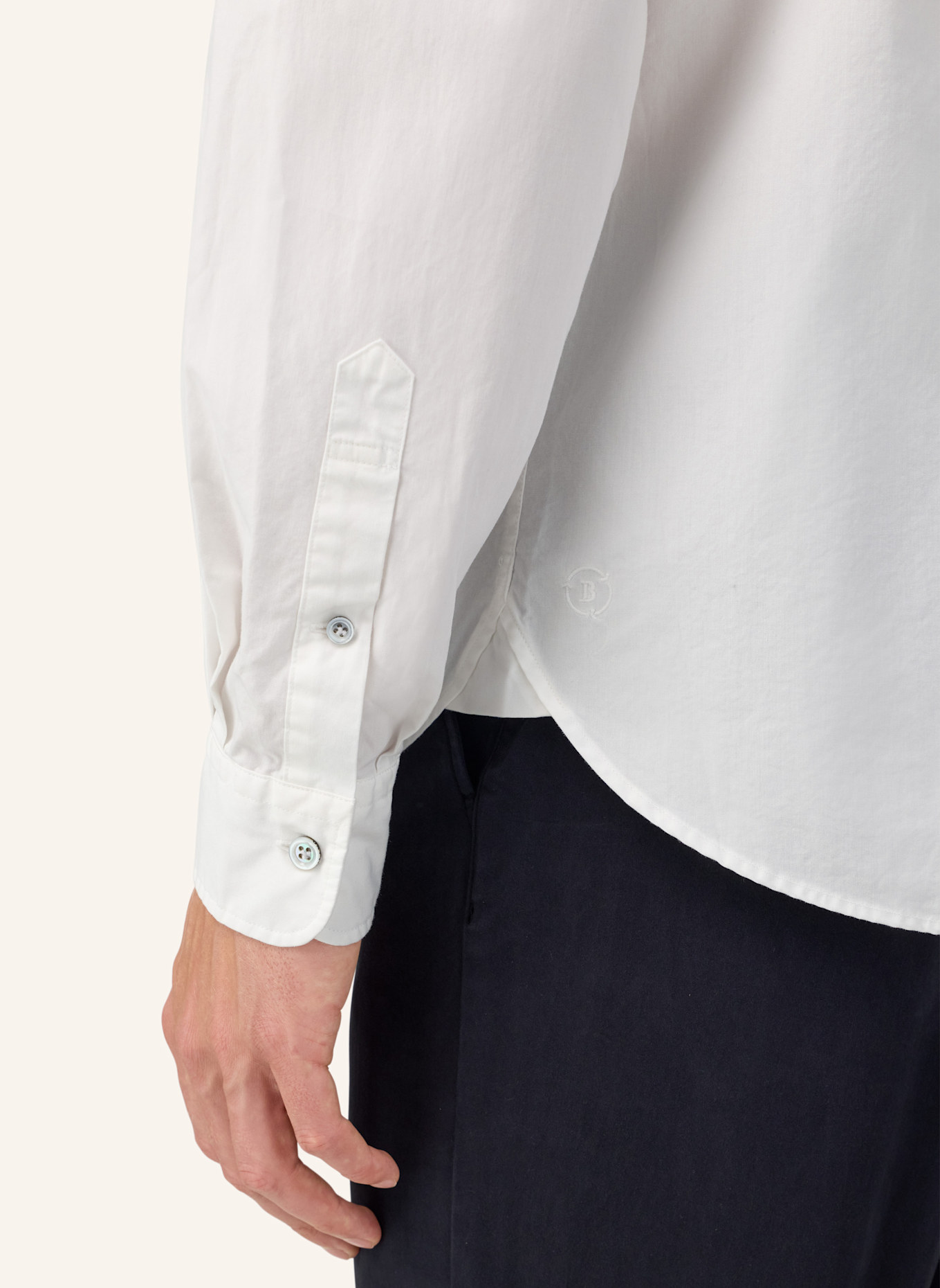 BOGGI MILANO Hemd Regular Fit: WEISS