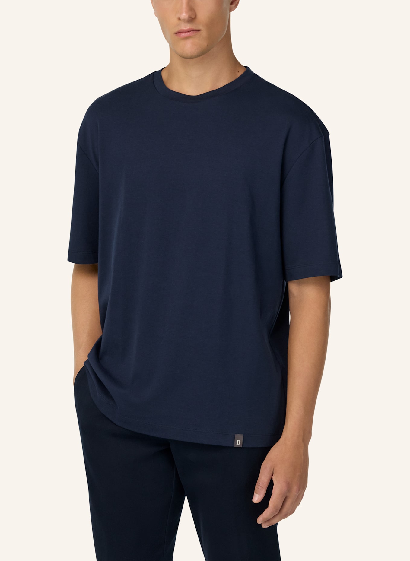 BOGGI MILANO T-Shirt: DUNKELBLAU