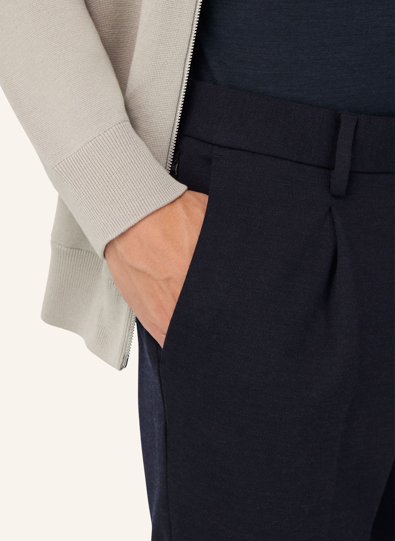 BOGGI MILANO B Tech Trousers in Technical Wool: BLAU