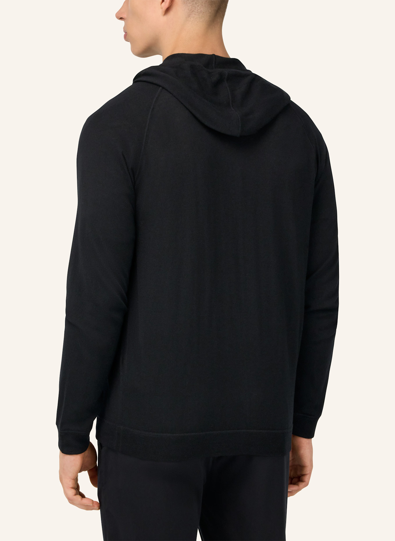 BOGGI MILANO Strickjacke: SCHWARZ