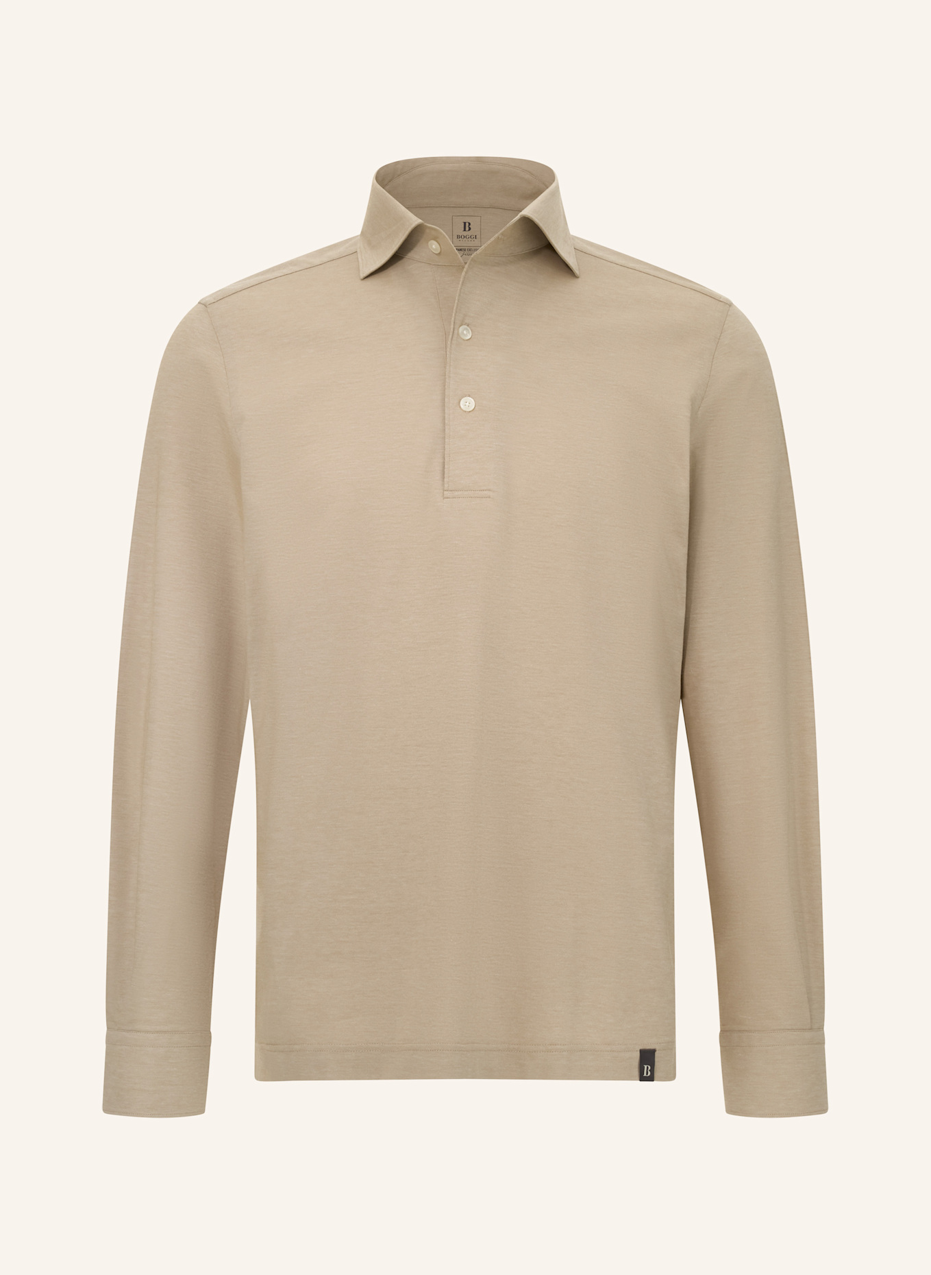 BOGGI MILANO Jersey-Poloshirt: BRAUN