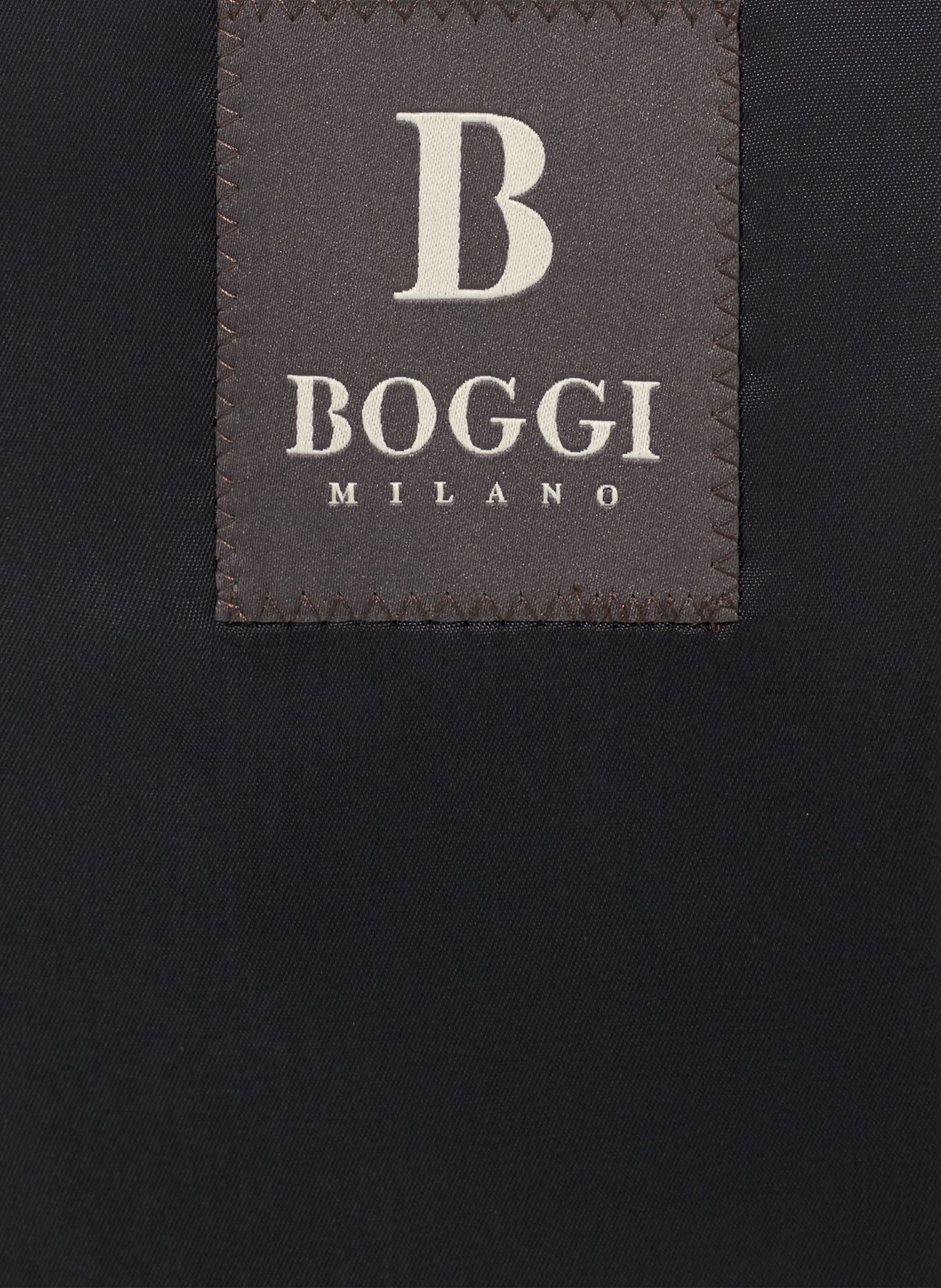 BOGGI MILANO Micro Pattern Suit in Natural Stretch Wool: DUNKELBRAUN