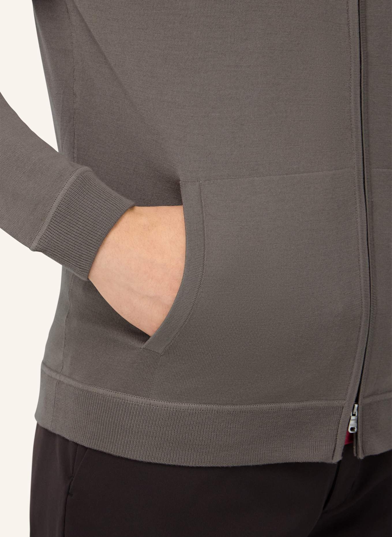 BOGGI MILANO Strickjacke: BEIGE