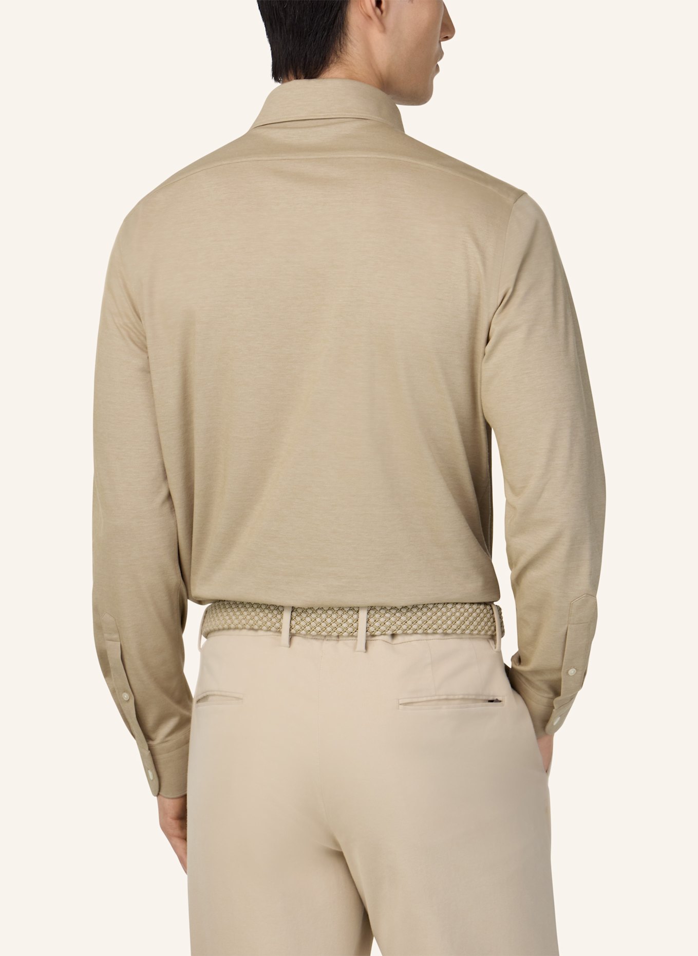 BOGGI MILANO Jersey-Poloshirt: BRAUN