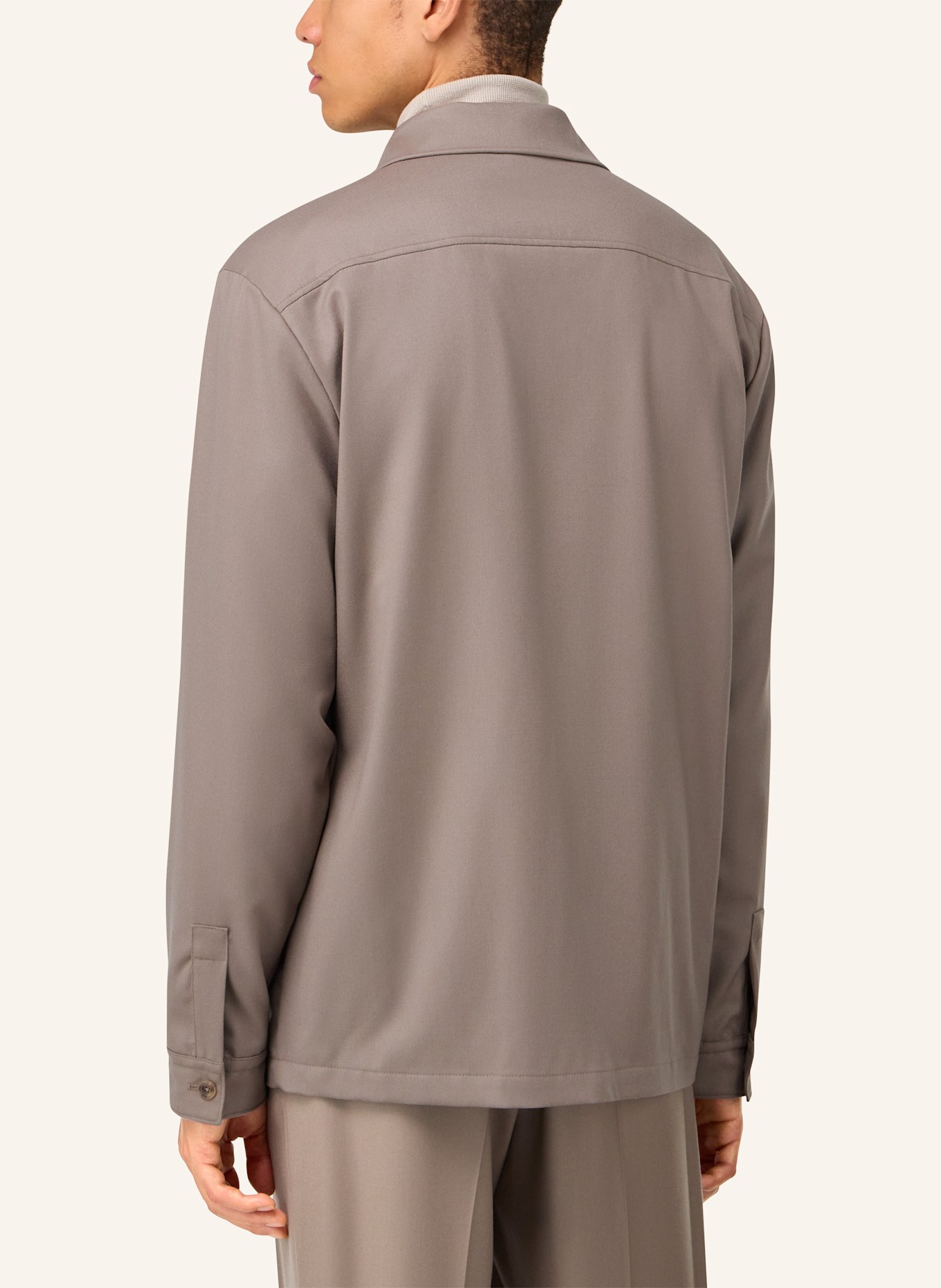 BOGGI MILANO Overshirt: BEIGE