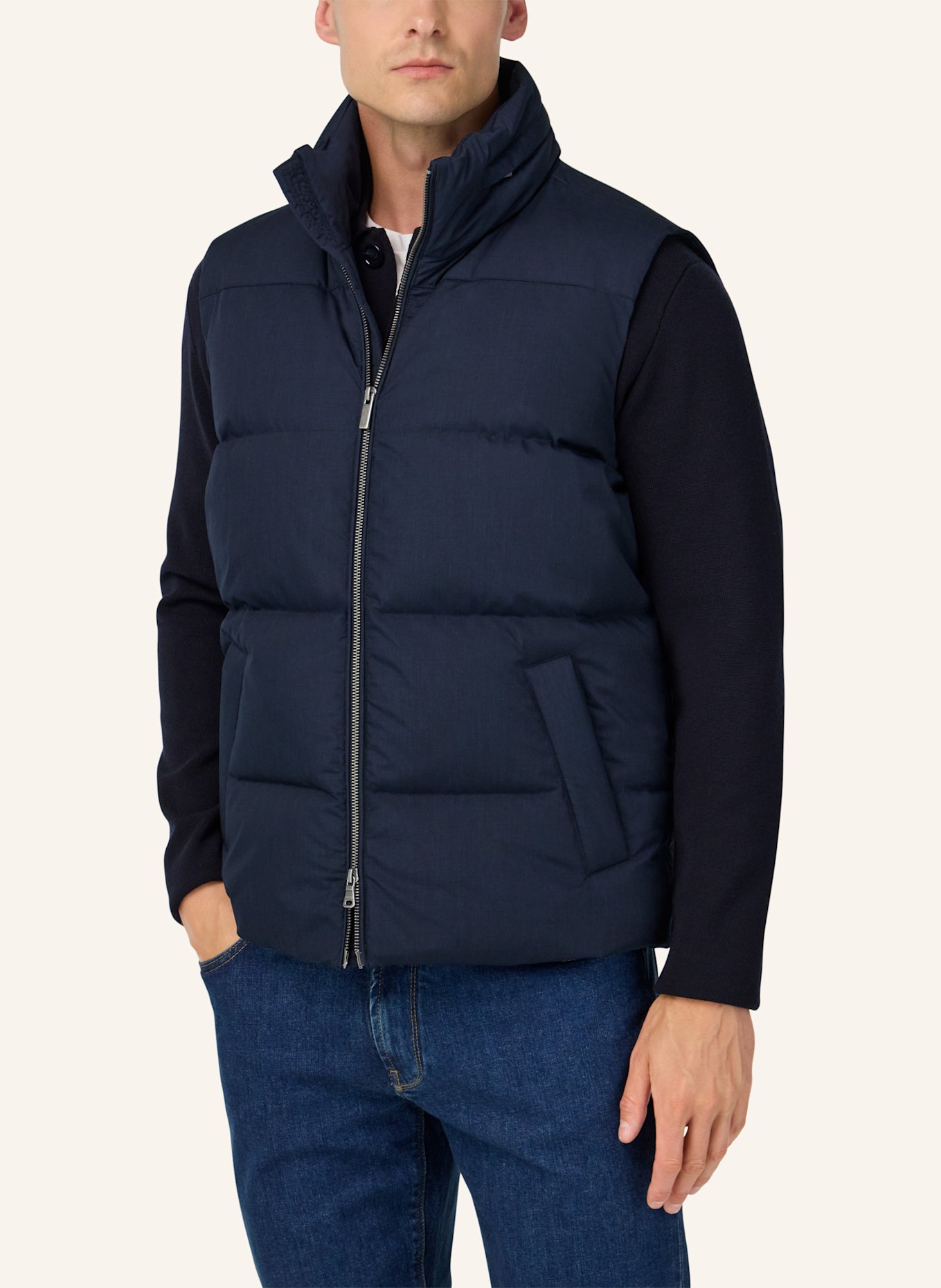 BOGGI MILANO Daunenweste: BLAU