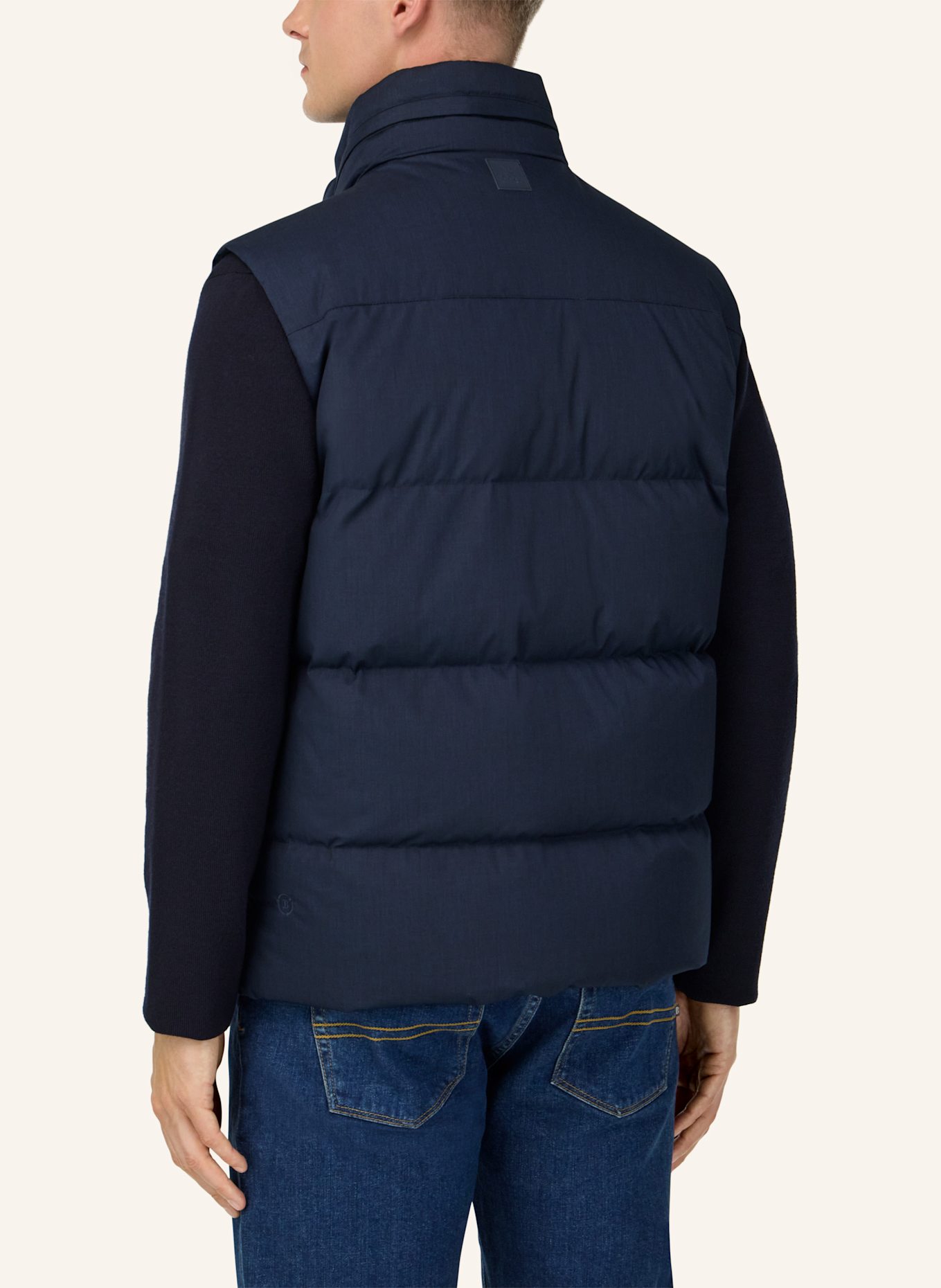 BOGGI MILANO Daunenweste: BLAU