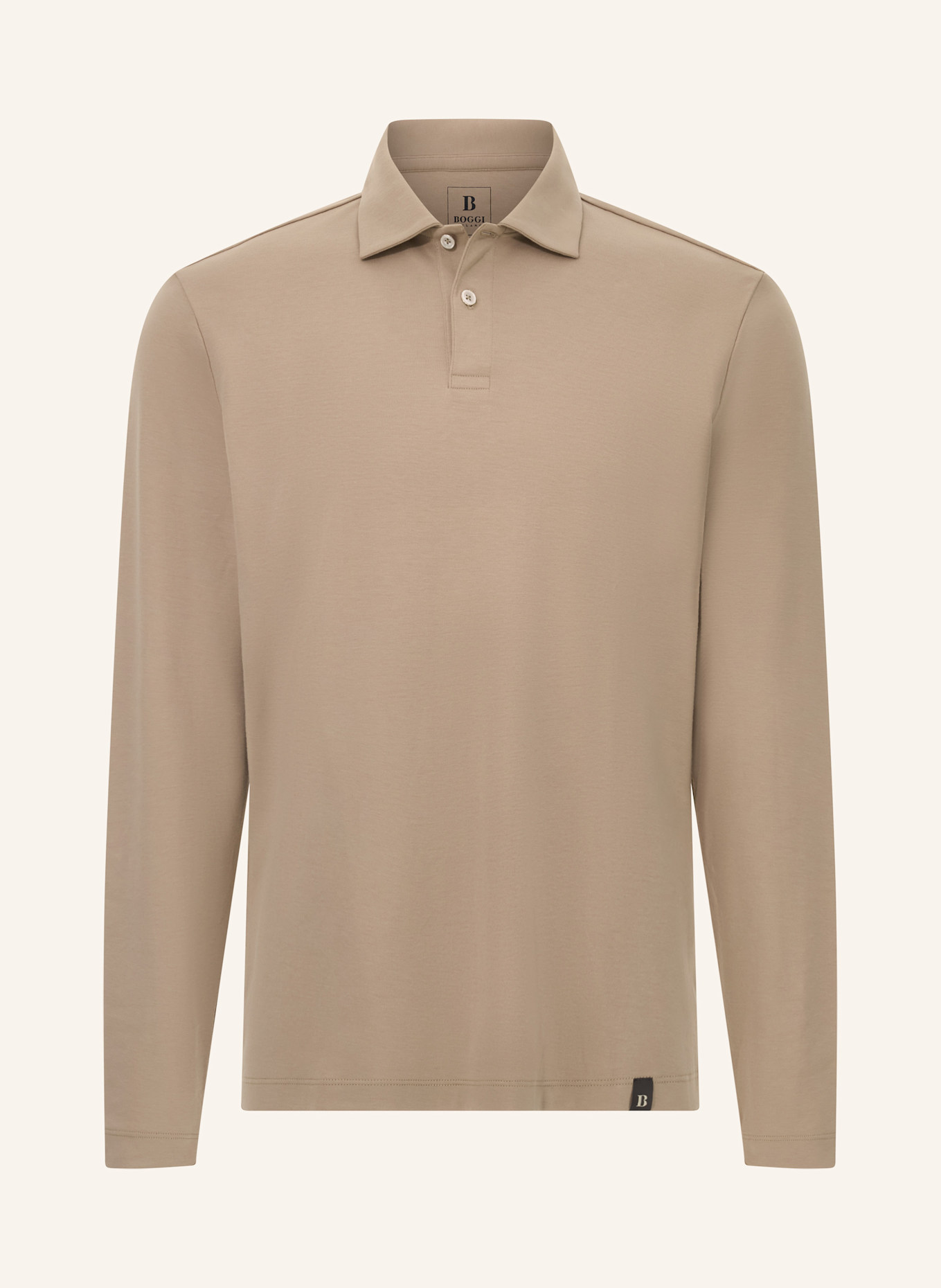 BOGGI MILANO Jersey-Poloshirt: GRAU
