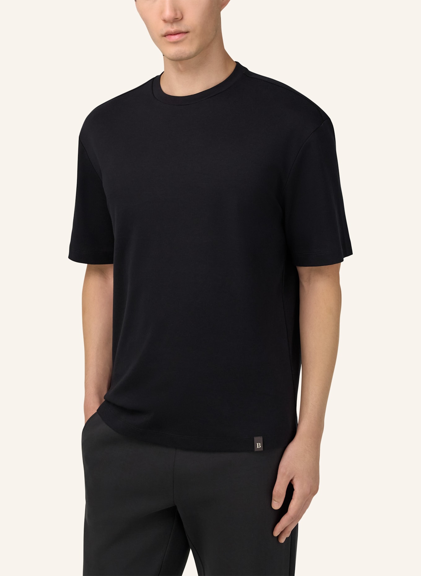 BOGGI MILANO T-Shirt: SCHWARZ