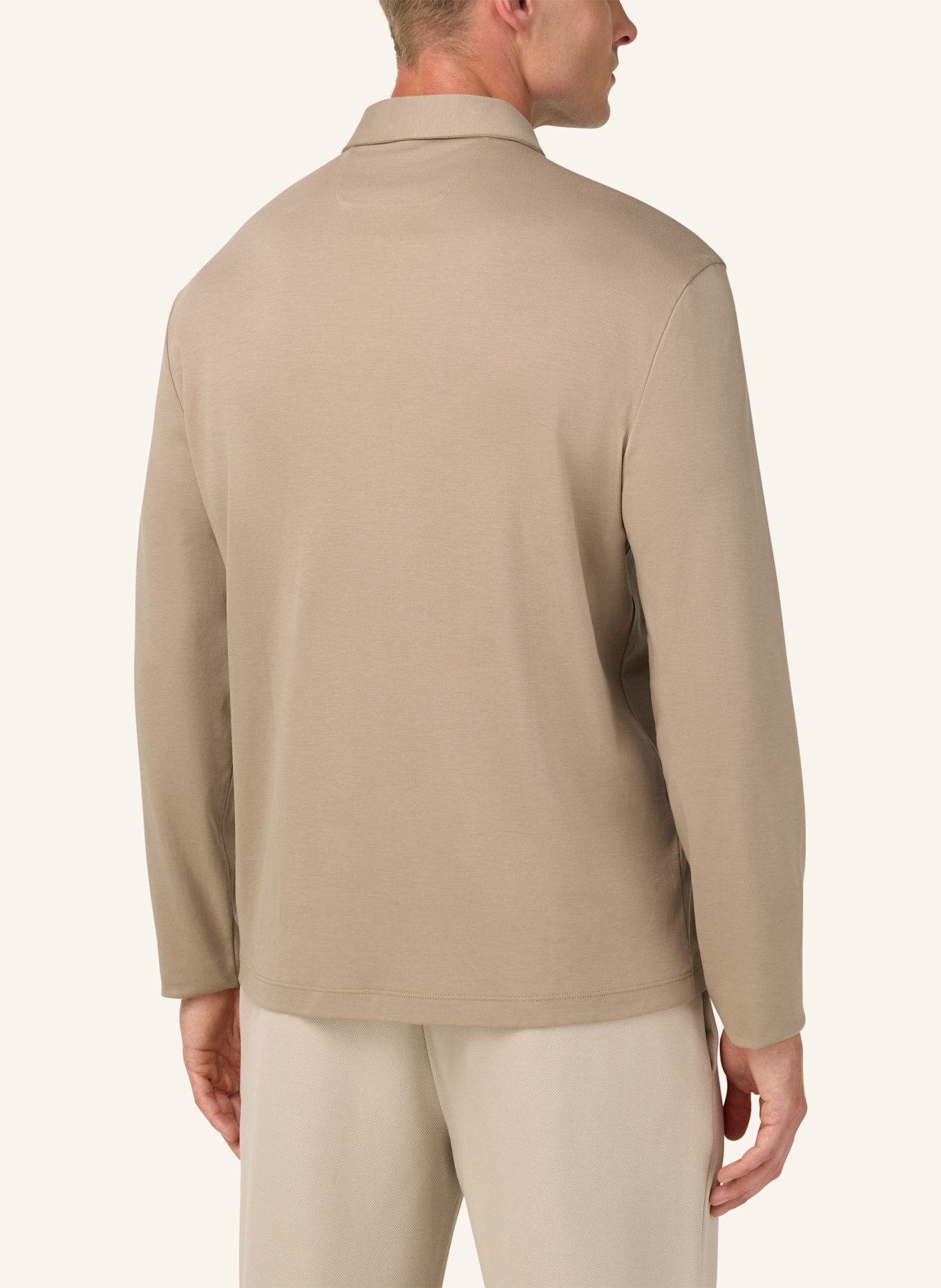 BOGGI MILANO Jersey-Poloshirt: GRAU