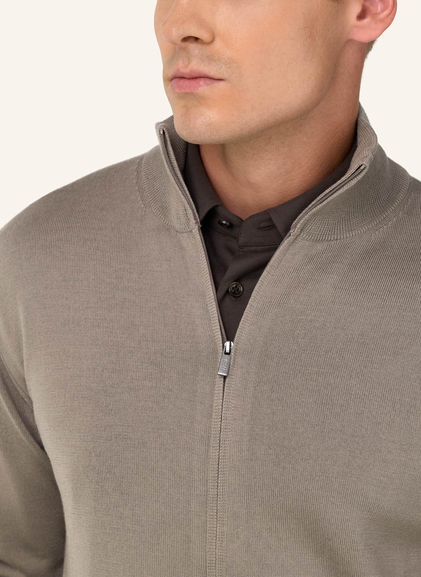 BOGGI MILANO Strickjacke: BEIGE