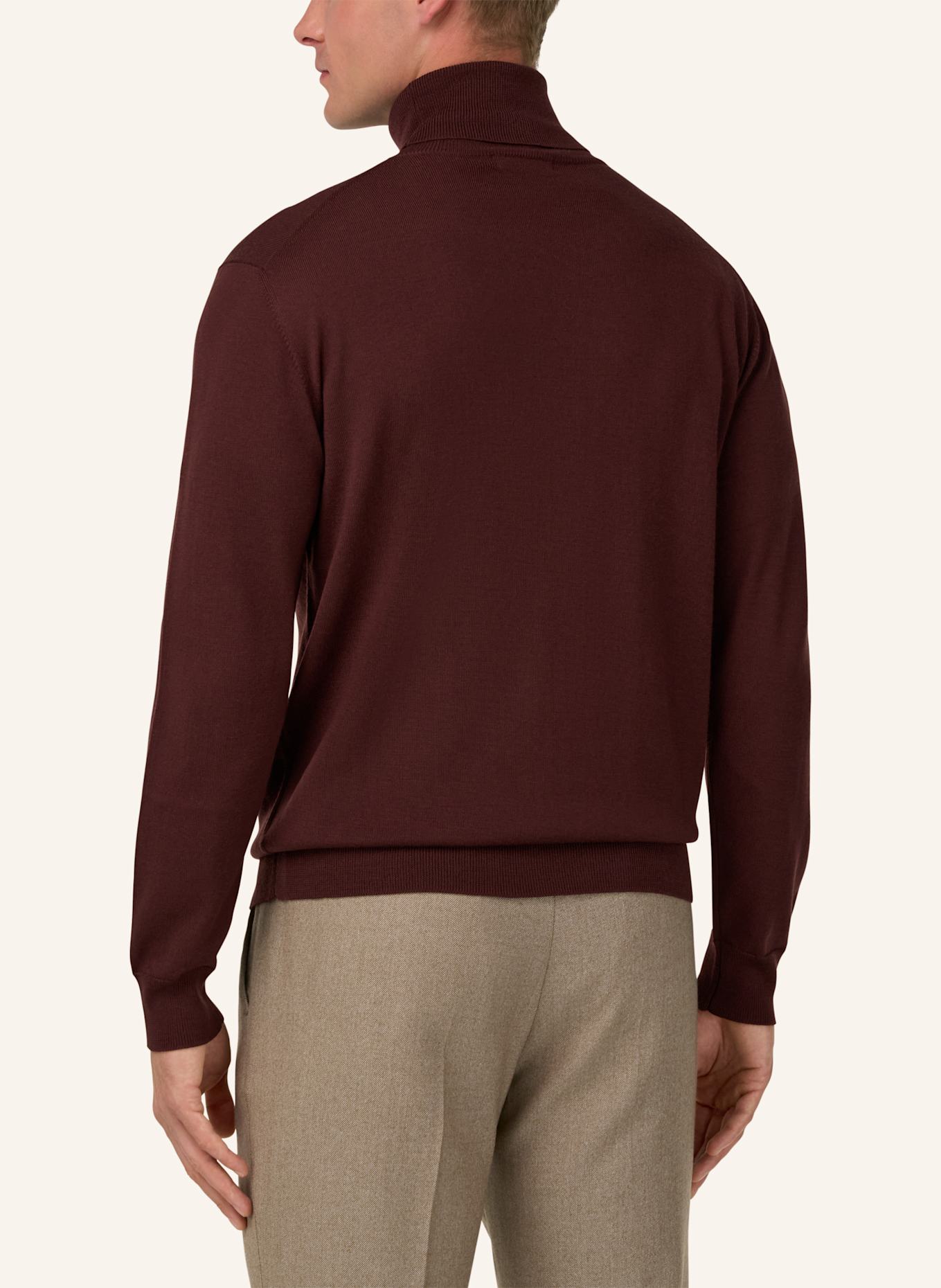 BOGGI MILANO Rollkragenpullover: ROT