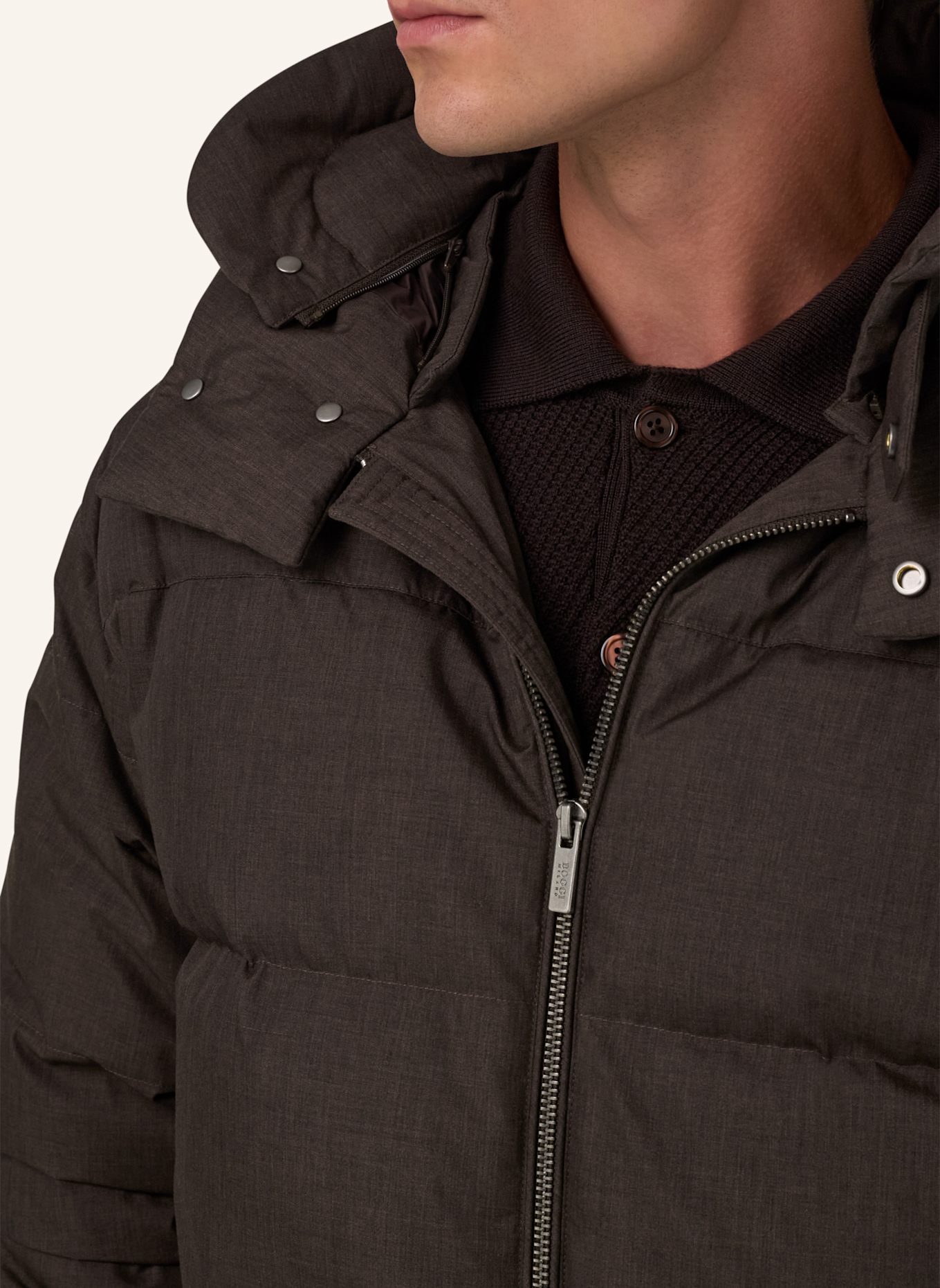 BOGGI MILANO Daunenjacke: BRAUN