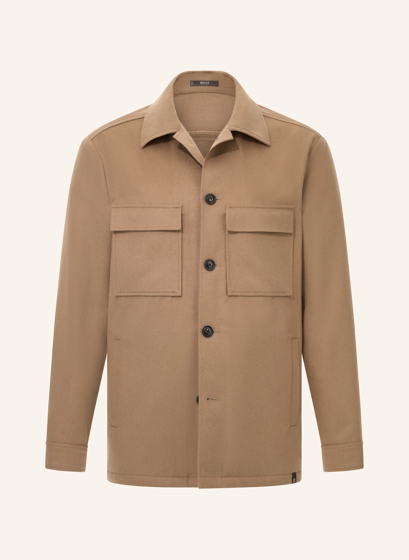 BOGGI MILANO Overjacket aus Cashmere: BEIGE