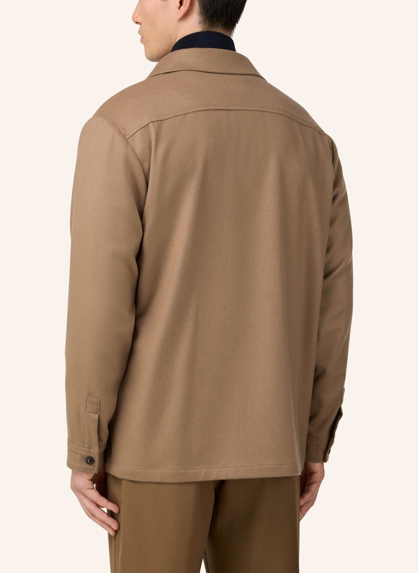 BOGGI MILANO Overjacket aus Cashmere: BEIGE