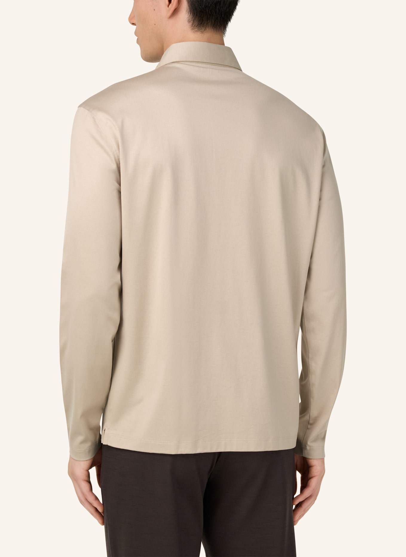 BOGGI MILANO Poloshirt: BRAUN