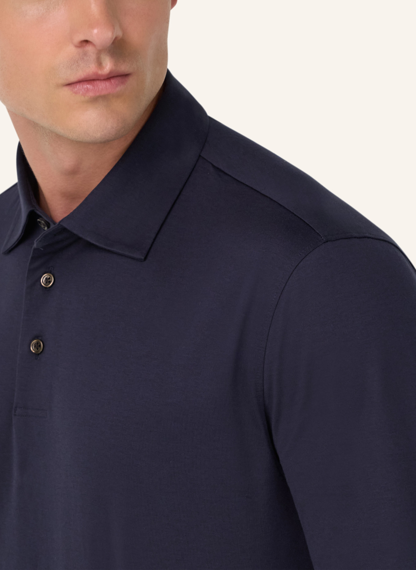 BOGGI MILANO Poloshirt: BLAU