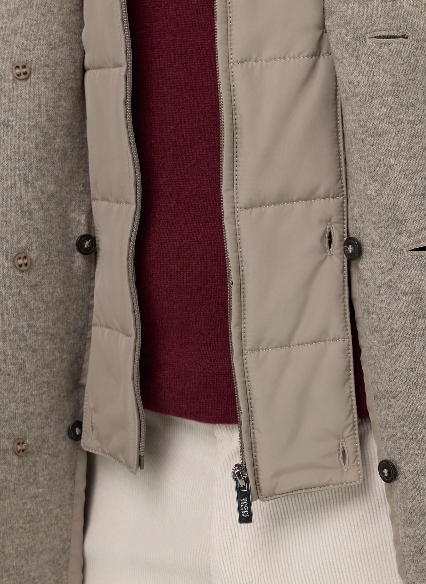 BOGGI MILANO Mantel: GRAU