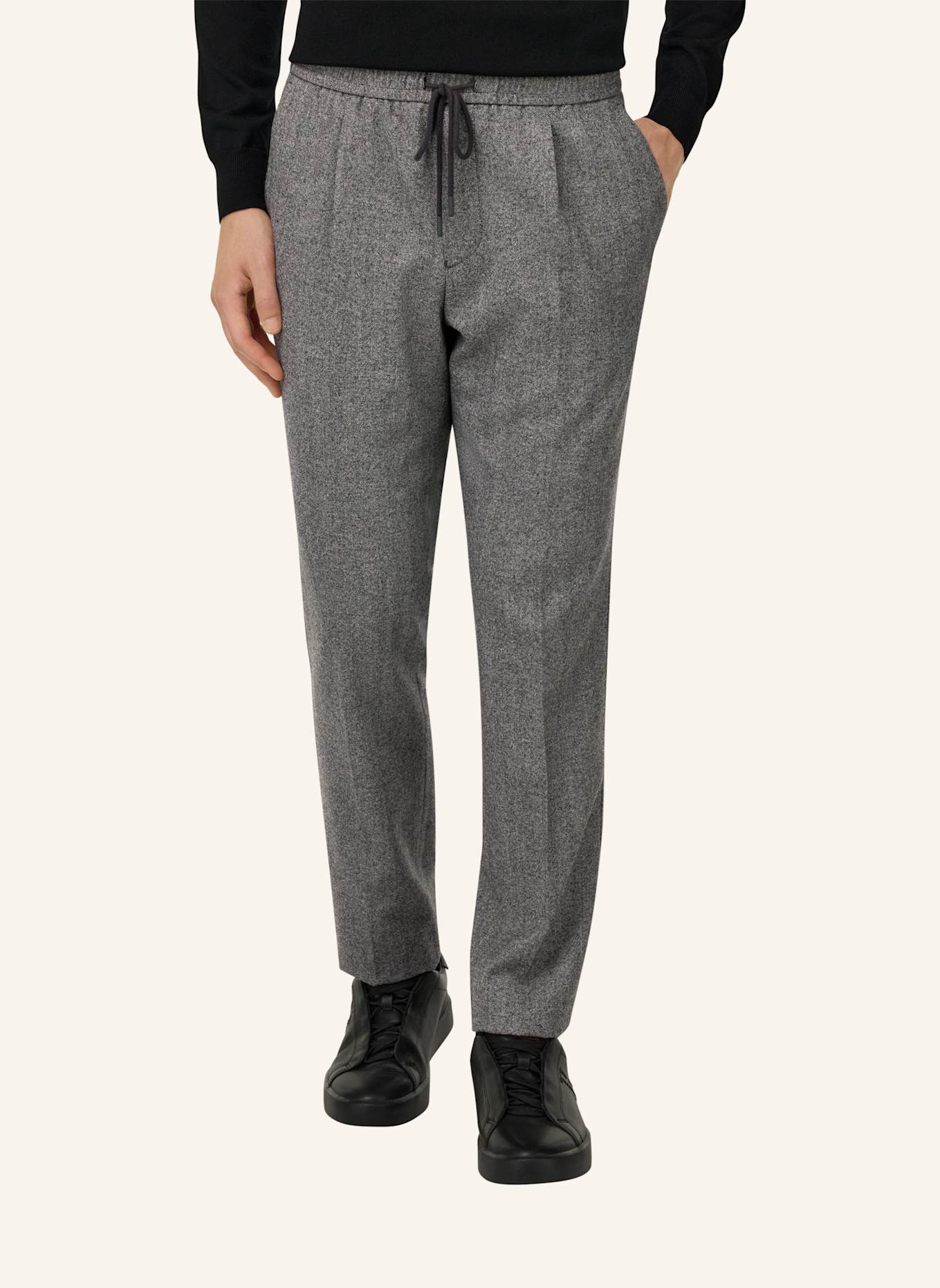 BOGGI MILANO Hose im Jogging-Stil: GRAU