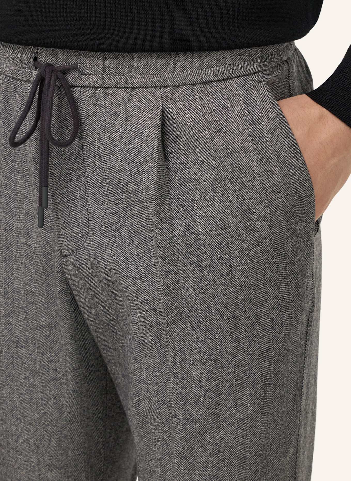BOGGI MILANO Hose im Jogging-Stil: GRAU