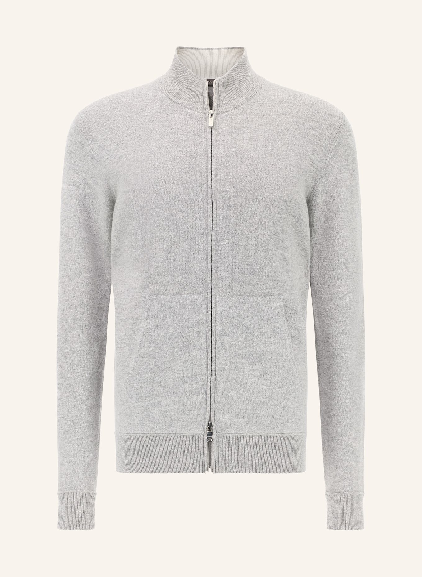 BOGGI MILANO Strickjacke: GRAU